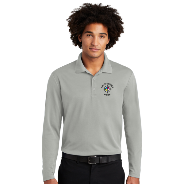 Sport-Tek ® PosiCharge ® RacerMesh ® Long Sleeve Polo