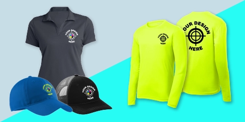 custom polo shirts, embroidered hats, and safety long sleeve shirts from 305 Print Shop Miami
